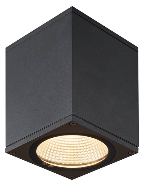 SLV 1003420 Enola Square S, venkovní stropní svítidlo, LED 9W 3000/4000K, antracit, rozměr 8,6x8,6cm, IP65