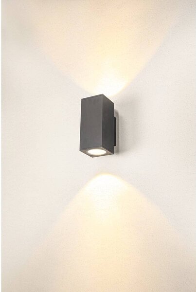 SLV 1003419 Enola Square Up/Down M, venkovní nástěnné svítidlo, LED 19W 3000/4000K, antracit, výška 23cm, IP65