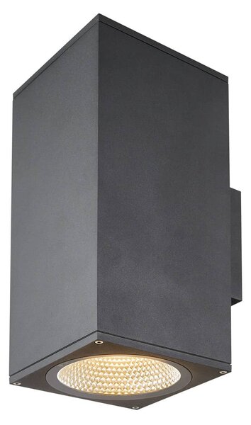 SLV 1003438 Enola Square Up/Down L, venkovní nástěnné svítidlo, LED 53W 3000/4000K, antracit, výška 33,2cm, IP65