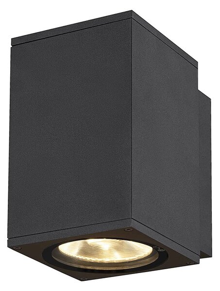 SLV 1003417 Enola Square M, venkovní nástěnné svítidlo, LED 10W 3000/4000K, antracit, výška 16cm, IP65