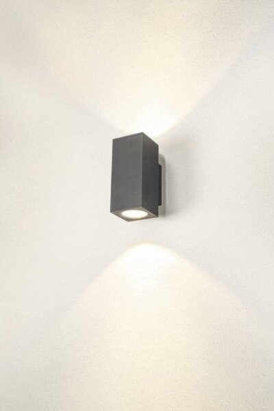 SLV 1003419 Enola Square Up/Down M, venkovní nástěnné svítidlo, LED 19W 3000/4000K, antracit, výška 23cm, IP65