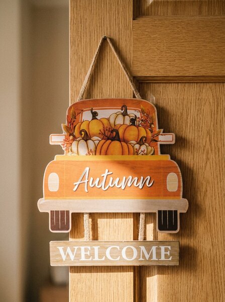 Sinsay - Nástěnná dekorace – auto s nápisem „Autumn Welcome” - vícebarevná