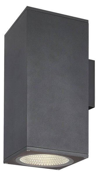 SLV 1003438 Enola Square Up/Down L, venkovní nástěnné svítidlo, LED 53W 3000/4000K, antracit, výška 33,2cm, IP65