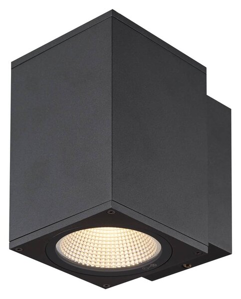 SLV 1003417 Enola Square M, venkovní nástěnné svítidlo, LED 10W 3000/4000K, antracit, výška 16cm, IP65