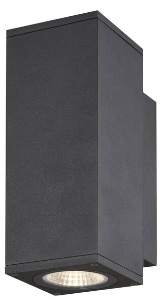 SLV 1003418 Enola Square Up/Down S, venkovní nástěnné svítidlo, LED 7W 3000/4000K, antracit, výška 18cm, IP65