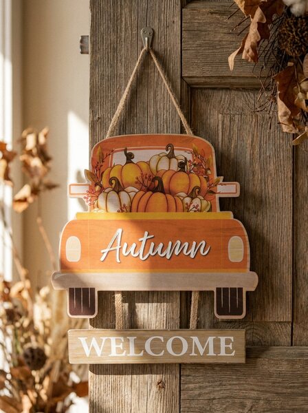 Sinsay - Nástěnná dekorace – auto s nápisem „Autumn Welcome” - vícebarevná