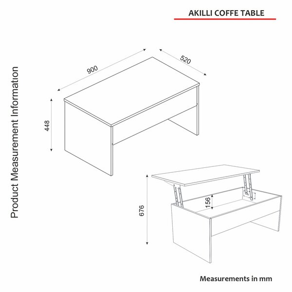 Konferenční stolek Akilli White