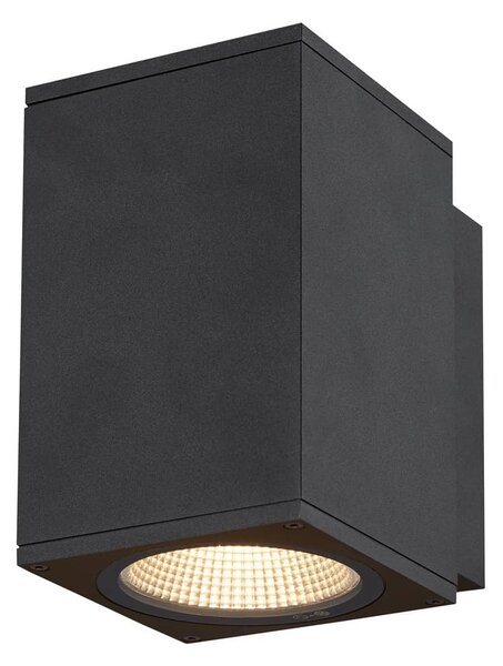 SLV 1003417 Enola Square M, venkovní nástěnné svítidlo, LED 10W 3000/4000K, antracit, výška 16cm, IP65