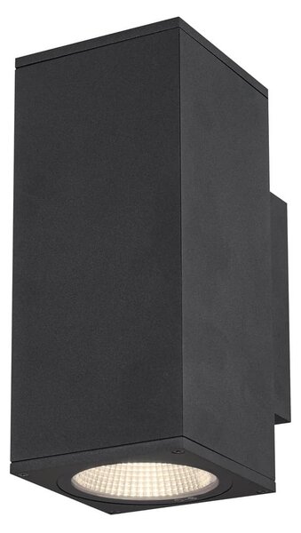 SLV 1003419 Enola Square Up/Down M, venkovní nástěnné svítidlo, LED 19W 3000/4000K, antracit, výška 23cm, IP65