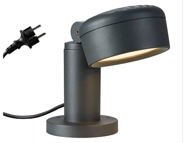 SLV 1002906 Eskina Pole, venkovní stmívatelná stojací lampa, LED 14,5W 3000/4000K, antracit, výška 31,5cm, IP65