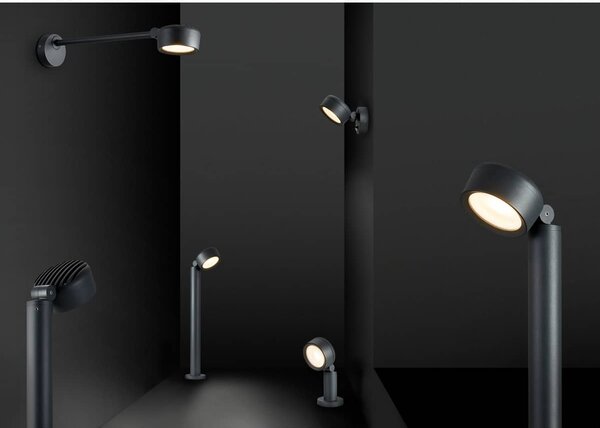 SLV 1002907 Eskina Pole, venkovní stmívatelná stojací lampa, LED 14,5W 3000/4000K, antracit, výška 80cm, IP65