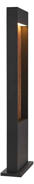 SLV 1002957 Flatt pole 65 venkovní sloupek LED 9,7W 3000K, antracit/imitace dřeva, výška 65cm, IP65