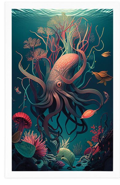 Plakát surrealistická sépie
