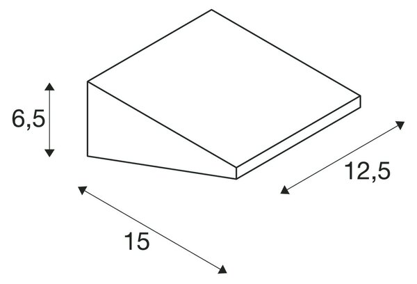 SLV 231315 Iperi, venkovní nástěnné svítidlo, LED 5W 4000K, antracid, IP44
