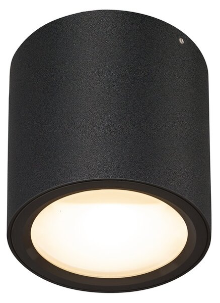 SLV 1004666 Oculus, černé stropní svítidlo LED 10,5W 2000-3000K, průměr 9cm