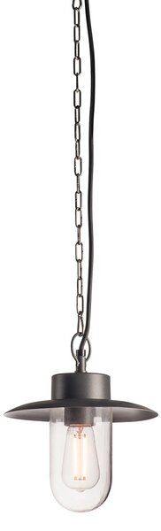 SLV 1000821 Molat, venkovní závěsné svítidlo, 1x E27 max. 60W, antracit, průměr 23cm, IP44