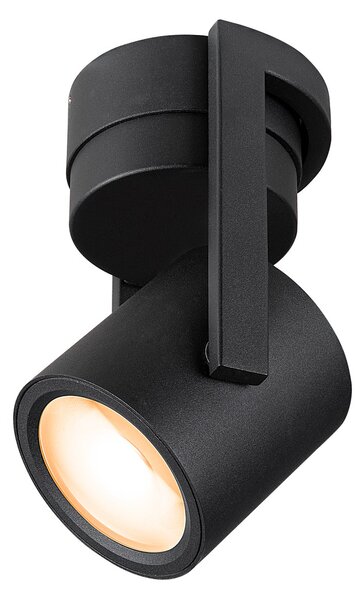 SLV 1004664 Oculus, černé nástěnné/stropní svítidlo, LED 10,5W 2000-3000K, průměr 9cm