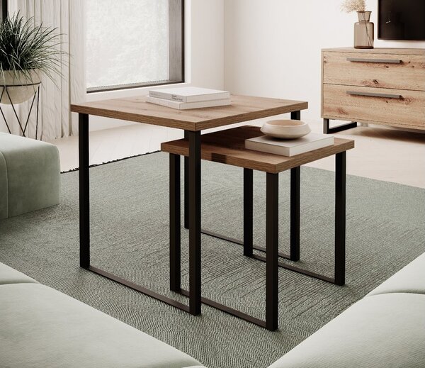 ADRK Furniture Konferenční stolek 2v1 ARIA CT-ARI-60-50-A_B
