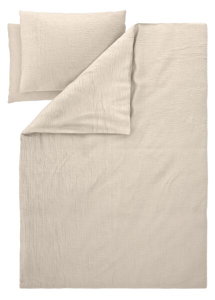 Livarno® Mušelínové ložní povlečení, 200 x 220 cm, 70 x 90 cm (béžová) (100409037002)