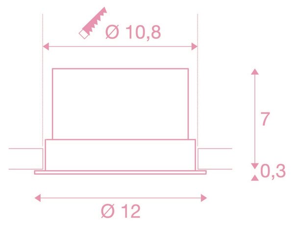 SLV 1004669 Oculus, bílá výklopná bodovka, LED 10,5W 2000-3000K, průměr 12cm