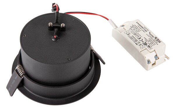 SLV 1004668 Oculus, černá výklopná bodovka, LED 10,5W 2000-3000K, průměr 12cm