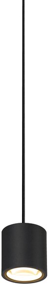 SLV 1004672 Oculus, černé závěsné svítidlo, LED 10,5W 2000-3000K, délka 250cm, bez rozety