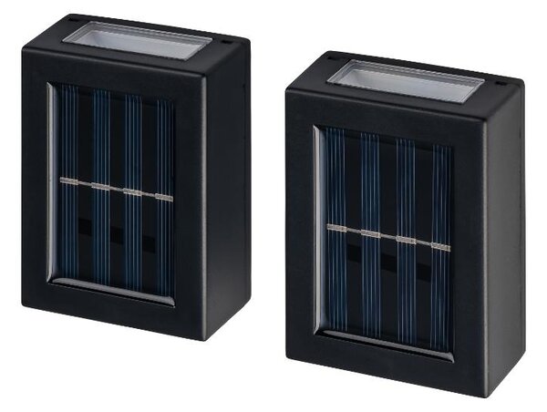 Livarno® Solární venkovní nástěnná LED svítidla, 2 kusy (100409577)
