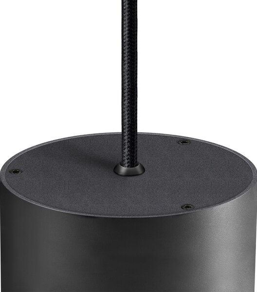 SLV 1004672 Oculus, černé závěsné svítidlo, LED 10,5W 2000-3000K, délka 250cm, bez rozety