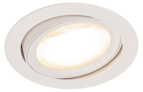 SLV 1004669 Oculus, bílá výklopná bodovka, LED 10,5W 2000-3000K, průměr 12cm