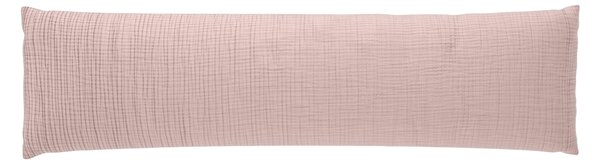 Livarno® Mušelínový potah na polštář pro spánek na boku, 40 x 145 cm (světle růžová) (100408853003)