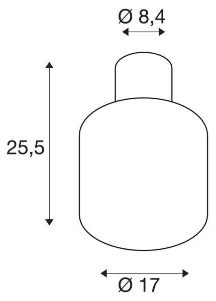 SLV 1004677 Ovalisk, venkovní stropní svítidlo, LED 7,5W 3000/4000K, antracit, průměr 17cm, IP65