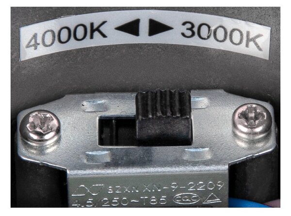 SLV 1004677 Ovalisk, venkovní stropní svítidlo, LED 7,5W 3000/4000K, antracit, průměr 17cm, IP65