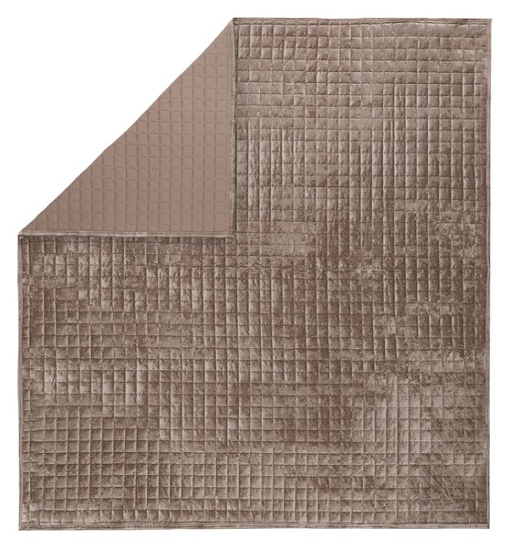 Livarno® Přehoz na postel, 220 x 240 cm (hnědá) (100408767003)