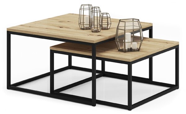 ADRK Furniture Konferenční stolek 2v1 KAMA CT-KAM-B-A