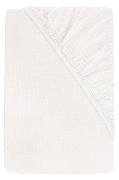 Livarno® Mušelínové napínací prostěradlo, 140-160 x 200 cm (bílá) (100409305001)