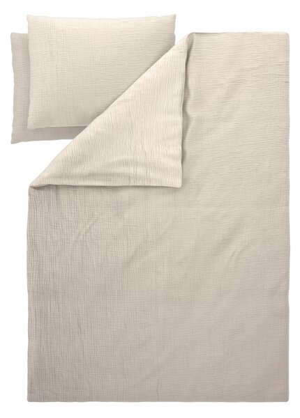 Livarno® Mušelínové ložní povlečení, 240 x 220 cm, 70 x 90 cm (béžová) (100409133002)