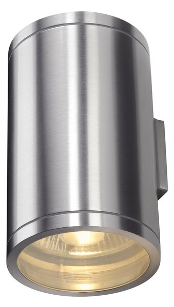 SLV 1000334 Rox Up/Down, venkovní nástěnné svítidlo, 2x GU10 ES111 max 100W, kartáčovaný hliník, výška 20,5cm, IP44