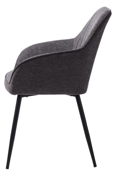 Tmavě šedá jídelní židle Nolan – Unique Furniture