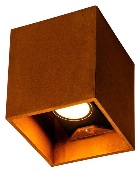 SLV 1004650 Rusty Up/Down, venkovní nástěnné svítidlo, LED 14W 3000/4000K, rezavé, výška 16cm, IP65