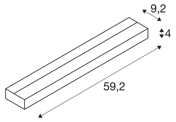 SLV 151781 Sedo, bílé nástěnné svítidlo, LED 16W 3000K,délka 59cm