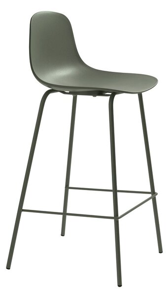 Khaki plastová barová židle (výška sedáku 67,5 cm) Whitby – Unique Furniture