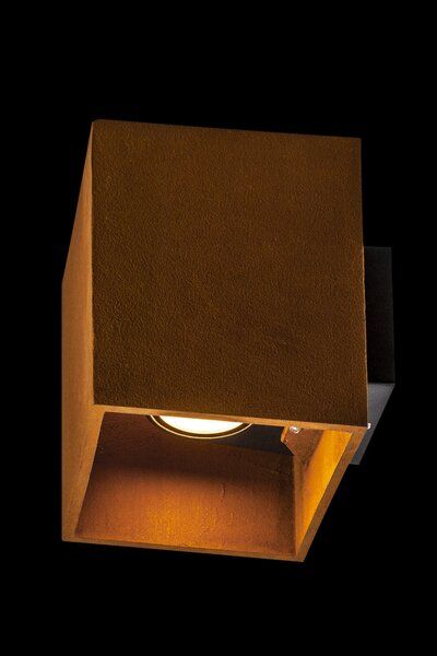 SLV 1004650 Rusty Up/Down, venkovní nástěnné svítidlo, LED 14W 3000/4000K, rezavé, výška 16cm, IP65