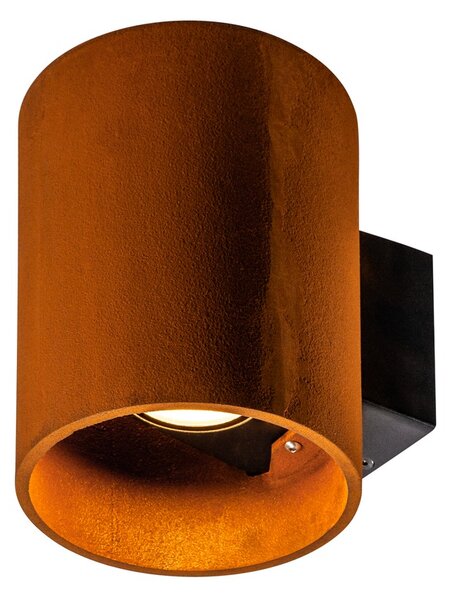 SLV 1004651 Rusty, venkovní nástěnné svítidlo, LED 14W 3000/4000K, rezavé, průměr 14cm, IP65