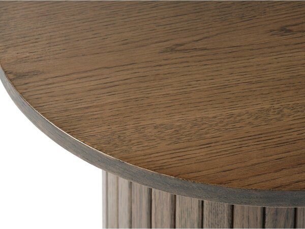 Kulatý odkládací stolek v dekoru dubu ø 50 cm Nola – Unique Furniture