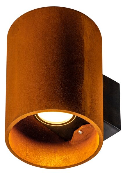 SLV 1004651 Rusty, venkovní nástěnné svítidlo, LED 14W 3000/4000K, rezavé, průměr 14cm, IP65