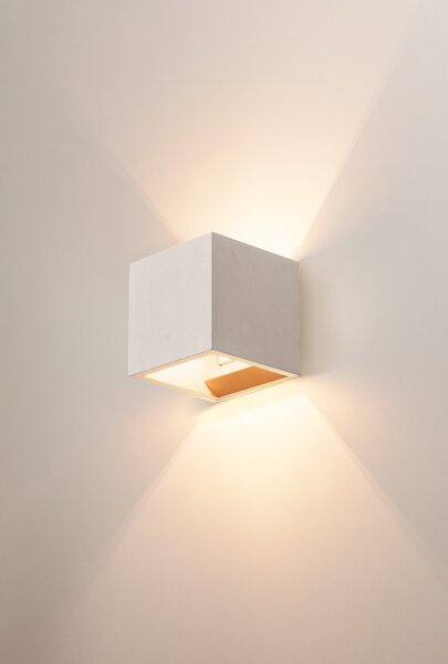 SLV 1000910 Solid Cube, šedé nástěnné svítidlo 1x G9 max. 25W