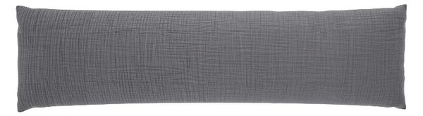 Livarno® Mušelínový potah na polštář pro spánek na boku, 40 x 145 cm (šedá) (100408853004)
