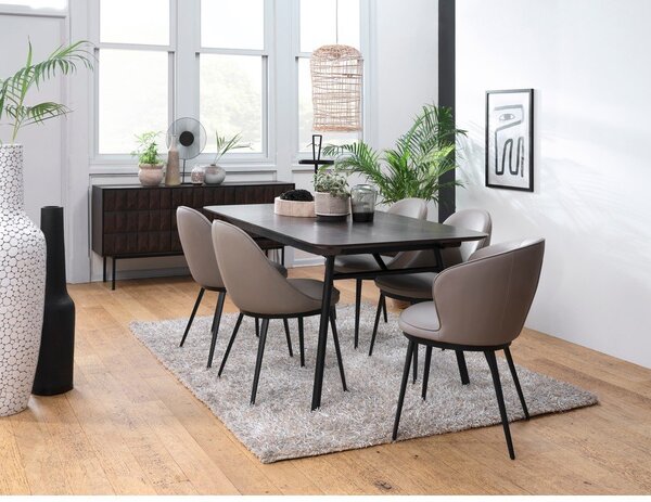 Béžová jídelní židle Gain – Unique Furniture
