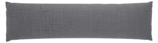 Livarno® Mušelínový potah na polštář pro spánek na boku, 40 x 145 cm (šedá) (100408853004)