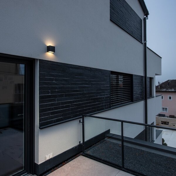 SLV 1002032 Sitra Cube, venkovní nástěnné svítidlo, LED 10W 3000K, antracit, výška 11cm, IP44